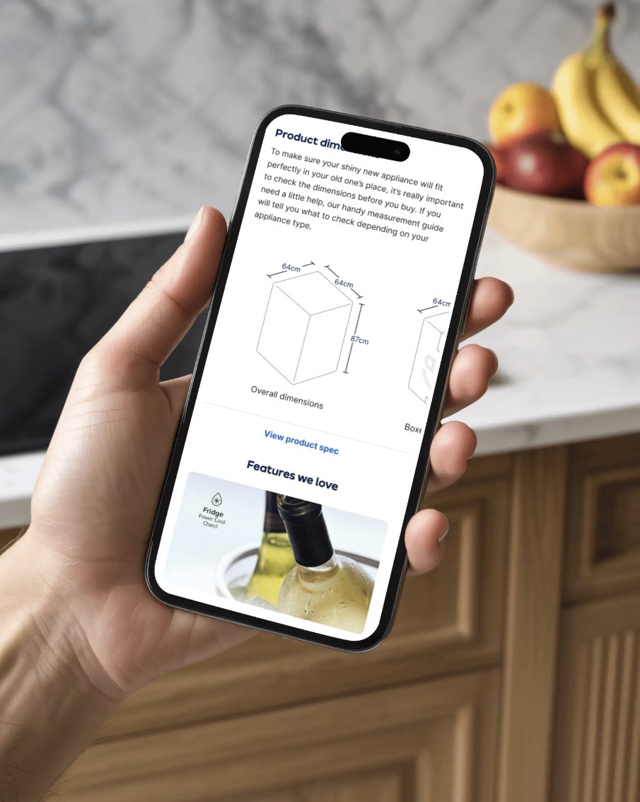 AO product dimensions experience