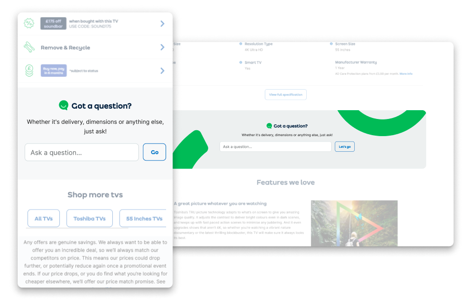 AO chatbot engagement work